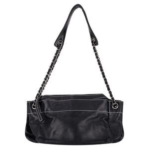 Chanel Vintage LAX Accordion Lambskin Shoulder Bag